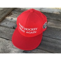 Make Hockey Great Again Snapback Hat Donald Trump Cap Red  eb-93539589